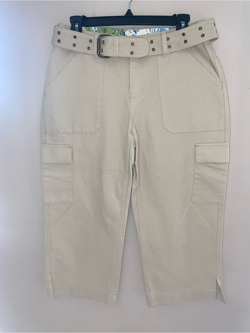 Liz Claiborne Audra Casual Utility Cargo Pants in Tan